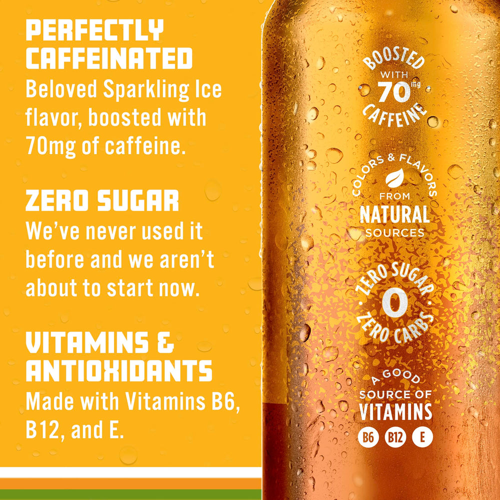 Sparkling Ice can with a citrus slice ready for a quick break.