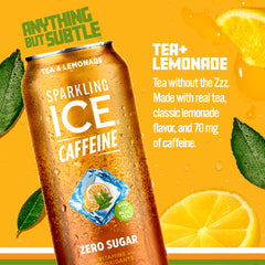 Sparkling Ice can pouring into a glass with refreshing fizz.