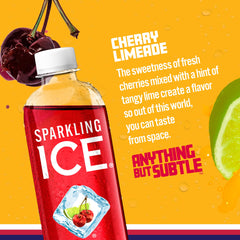 Pack of Sparkling Ice Cherry Limeade bottles for daily hydration