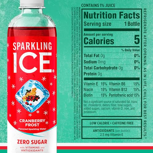 Sparkling Ice Cranberry Frost pack-12-bottles shows convenient multi-pack for gatherings.
