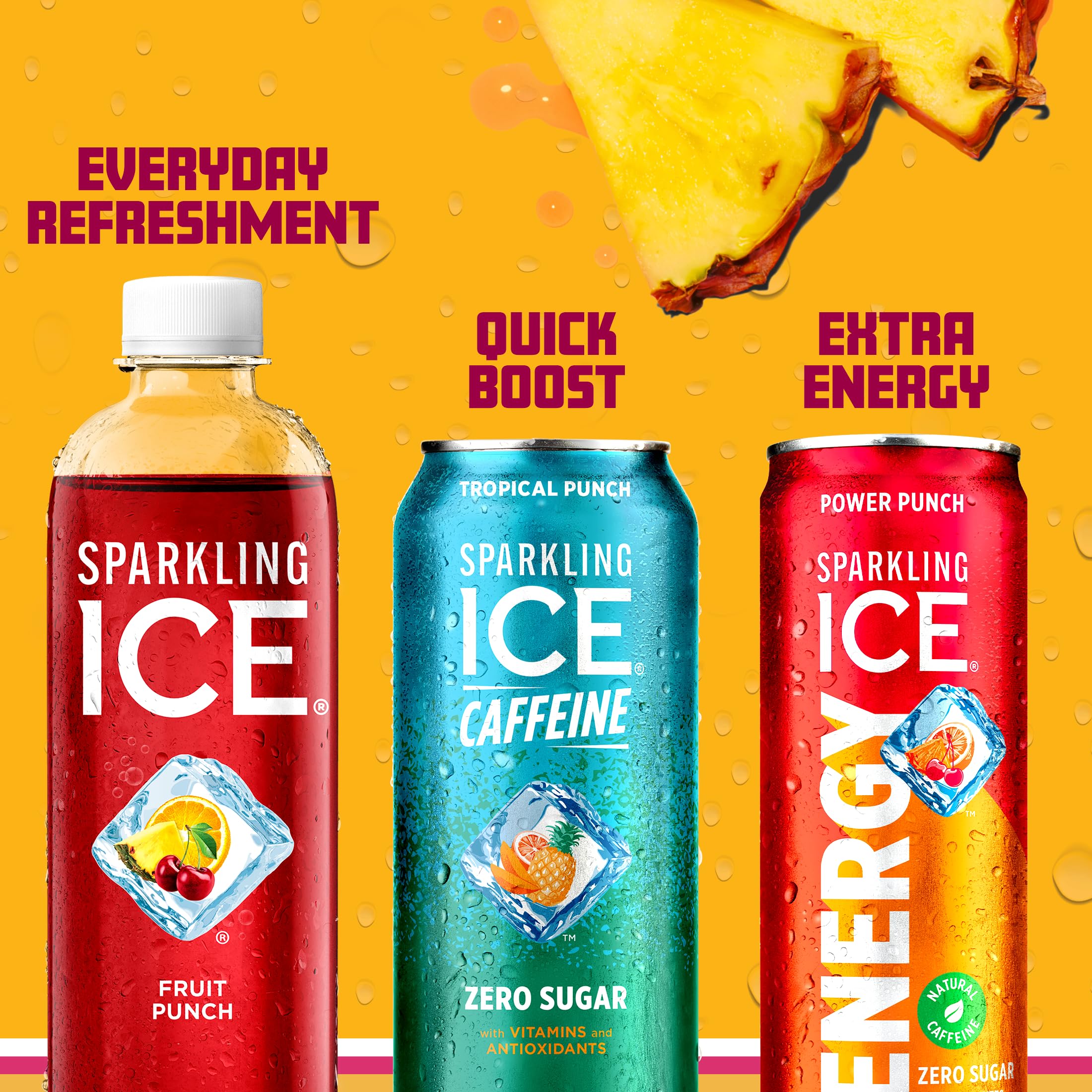 Sparkling Ice Energy Power Punch in cooler demonstrates ready-to-drink hydration