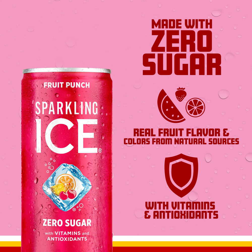 Sparkling Ice Fruit Punch can design with vibrant colors.