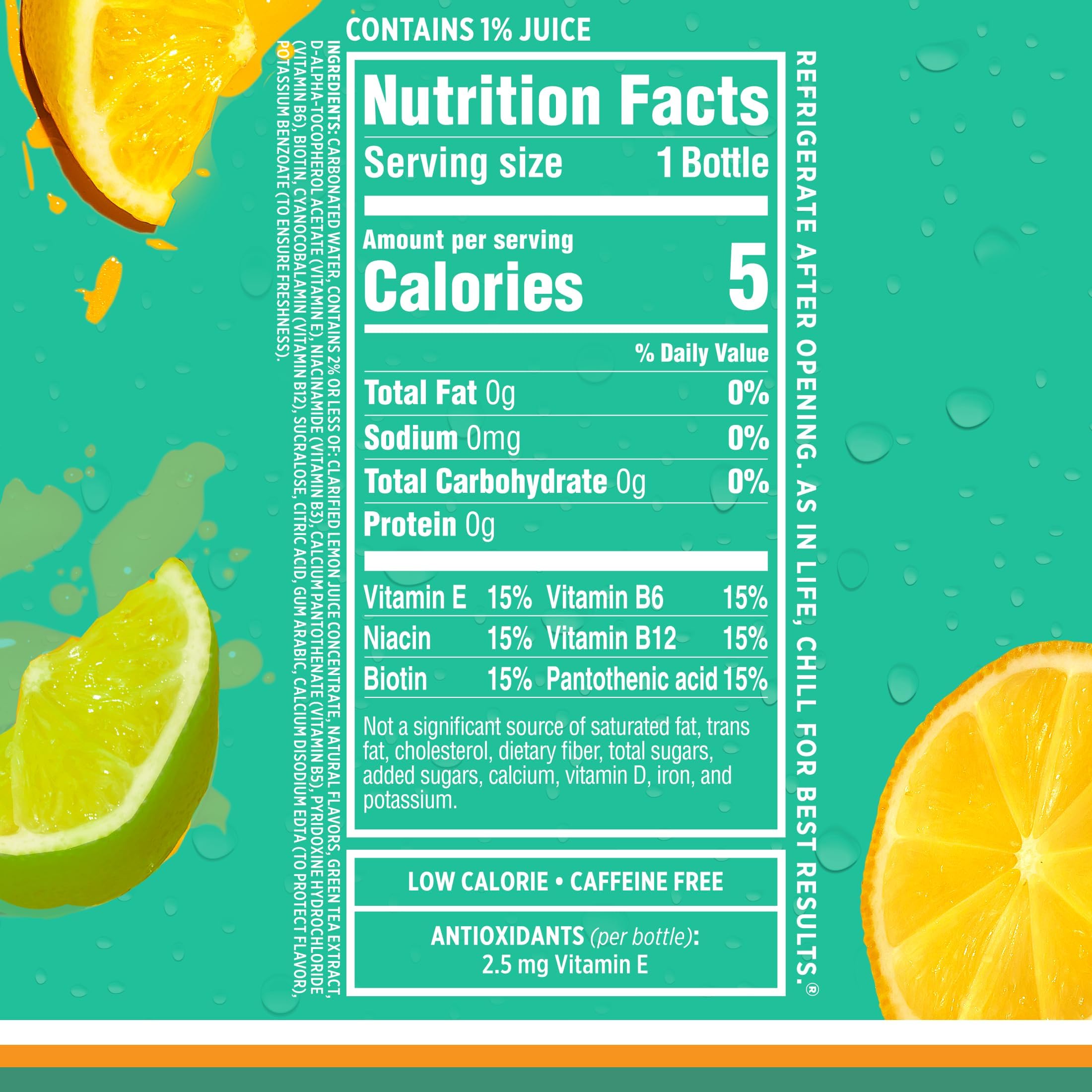 Sparkling Ice Lemon Lime can close-up with bold citrus flavor.