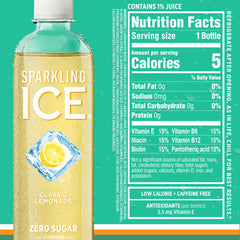 Sparkling Ice Raspberry Lemonade bottle with vibrant natural color