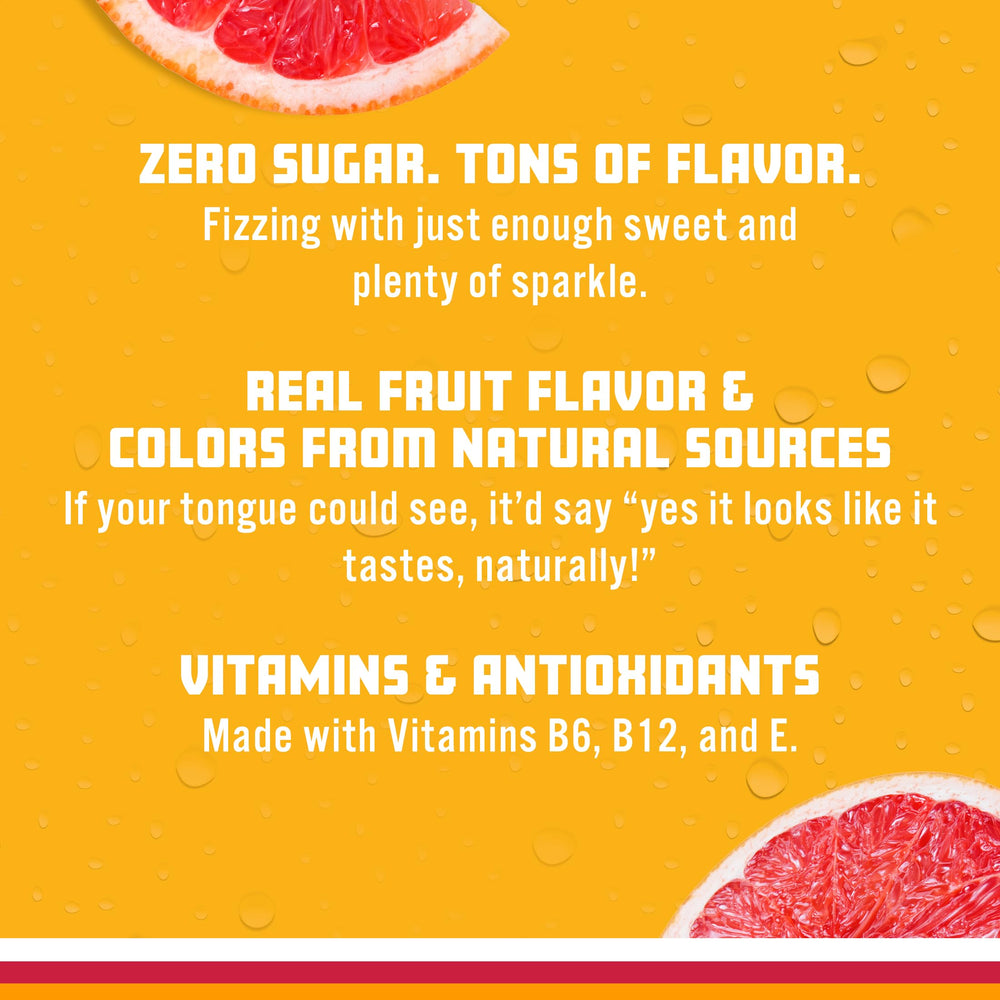 Sparkling Ice Pink Grapefruit 12-pack display ready for gatherings