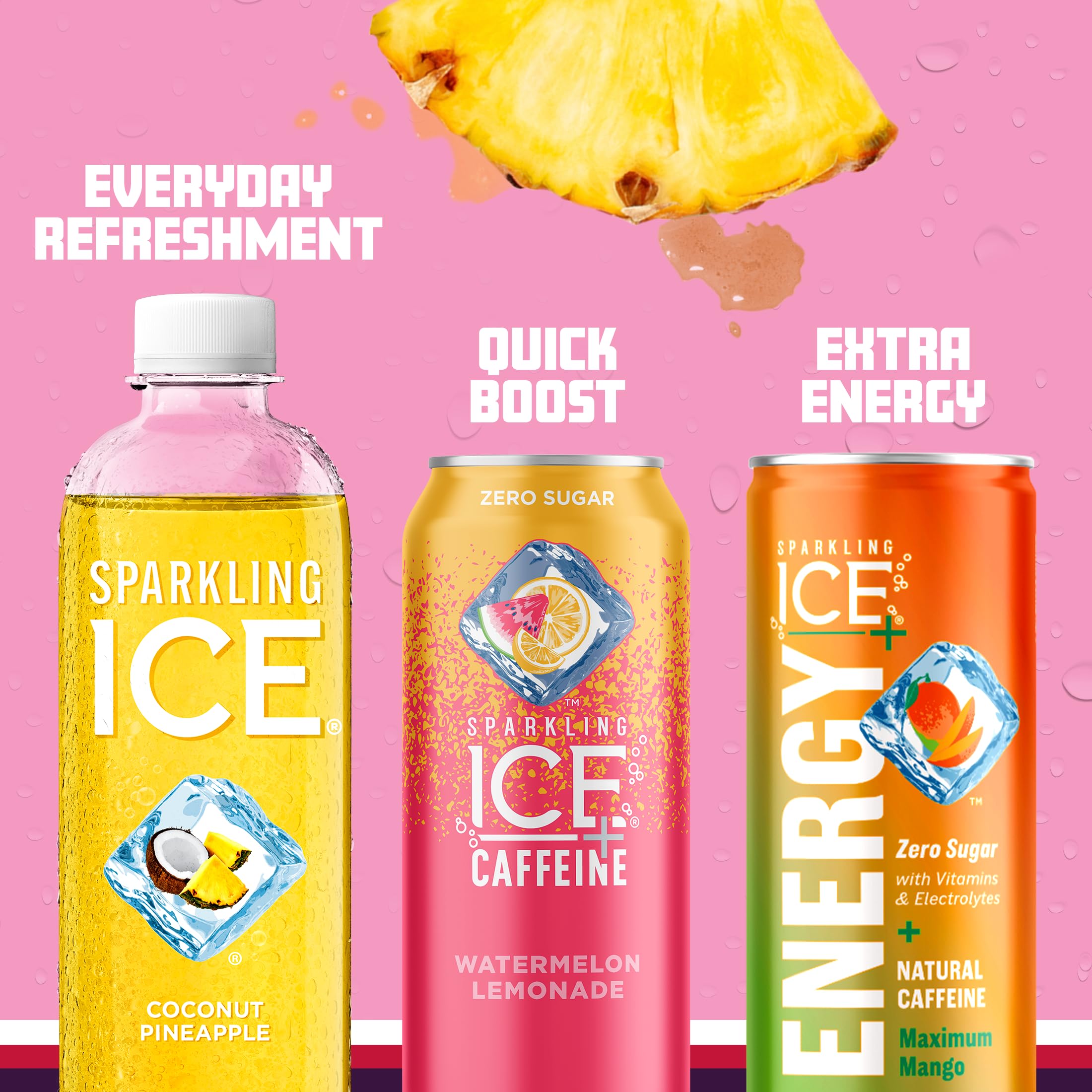 Sparkling Ice 17 oz bottle ready for a desk-side refresh.