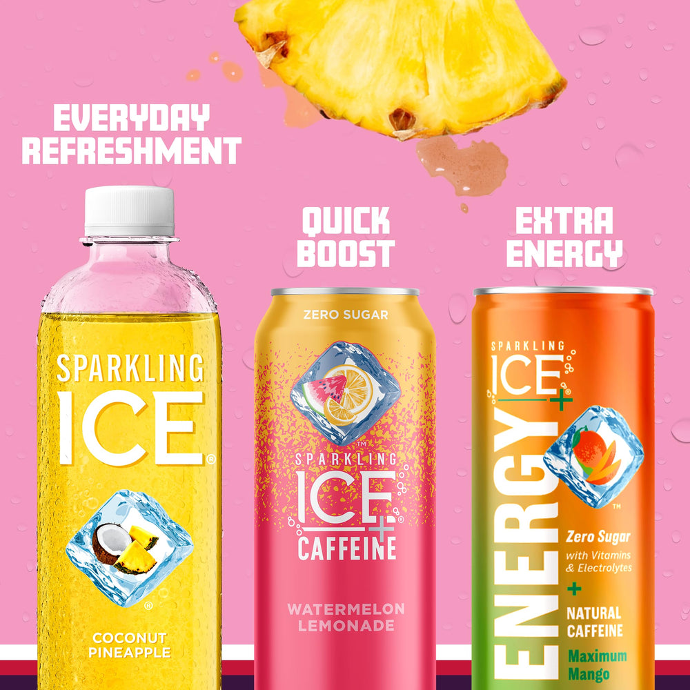 Sparkling Ice 17 oz bottle ready for a desk-side refresh.