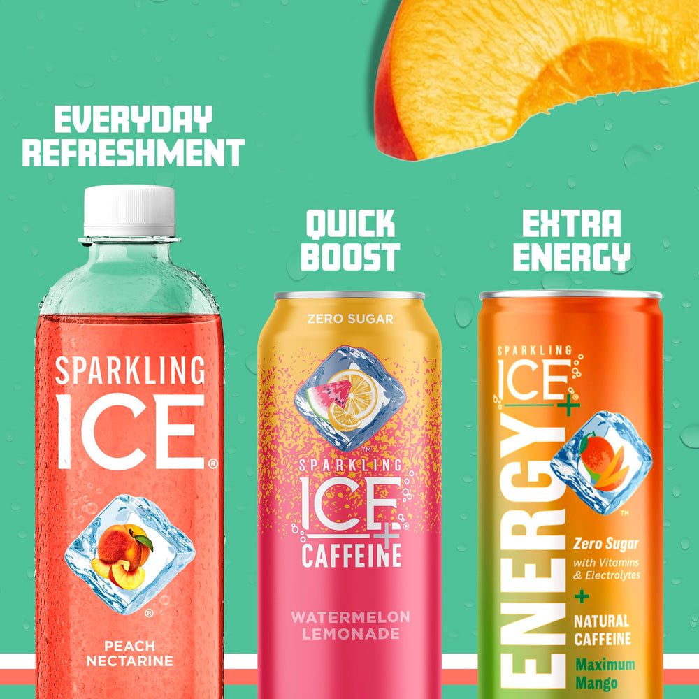Sparkling Ice recyclable bottle design emphasizes sustainability.