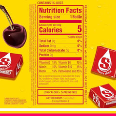 Glass of Sparkling Ice STARBURST Cherry with vibrant color and effervescence