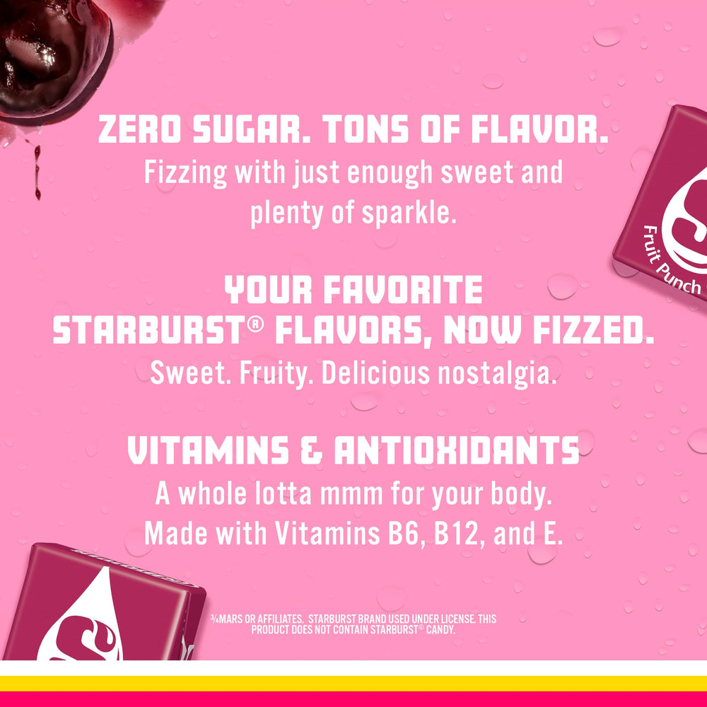 Sparkling Ice STARBURST 12-pack convenient at home packaging.