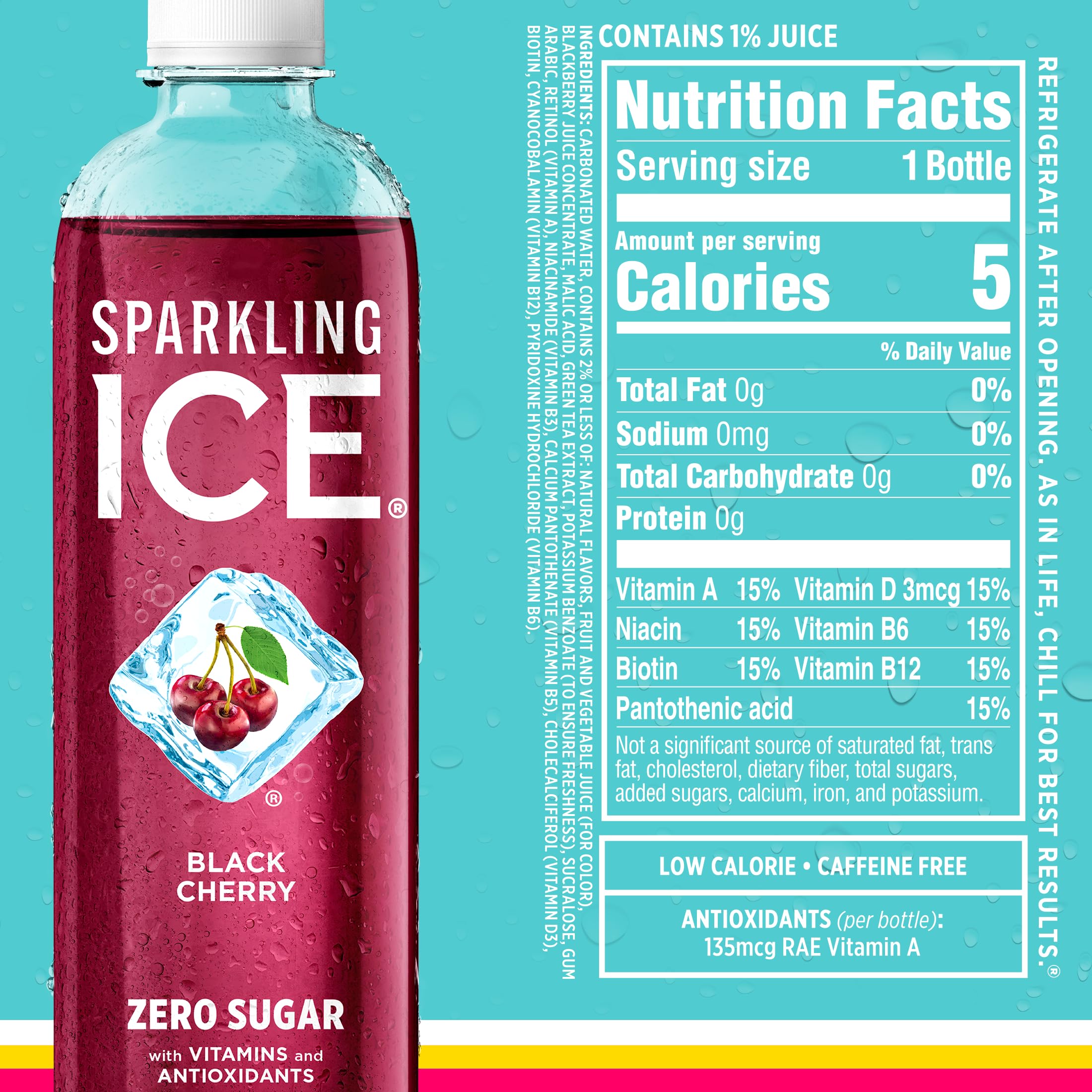 Sparkling Ice Starburst Red Pack cans on a table for casual refreshment