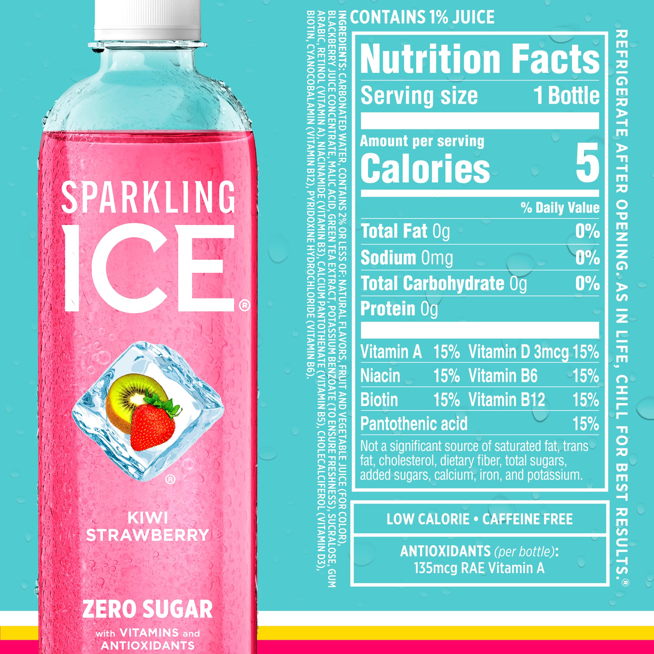 Sparkling Ice Starburst Red Pack Fruit Punch can for bold flavor at gatherings