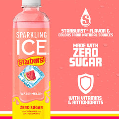 Sparkling Ice STARBURST Watermelon 12-bottle pack, great for sharing