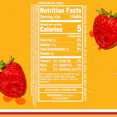 Sparkling Ice Strawberry Watermelon glass being poured, low-calorie flavor option.