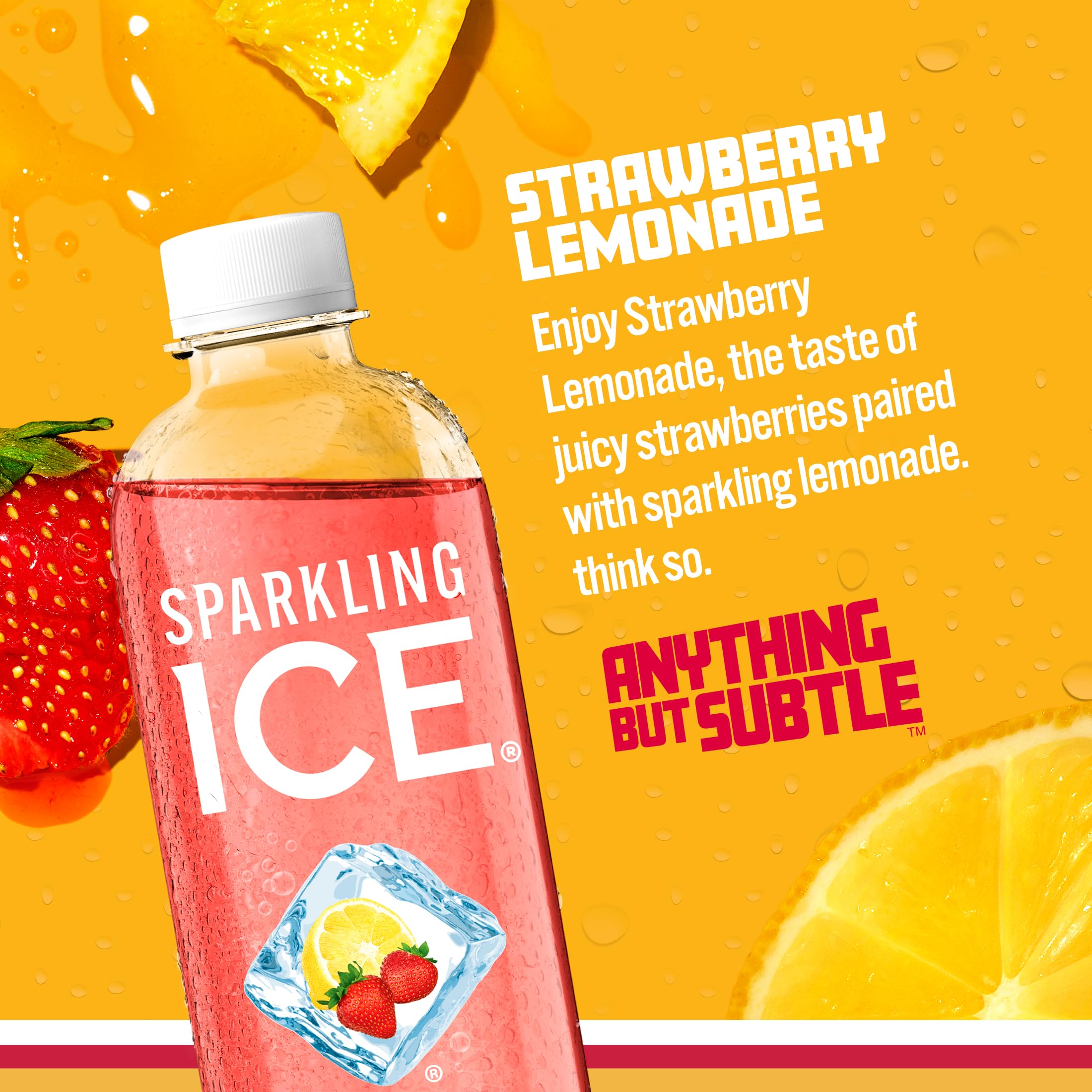 Sparkling Ice bottle highlight vitamins and antioxidants for a healthy-flavor option.
