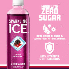 Sparkling Ice vitamins bottle features B6 B12 and E in a tasty drink