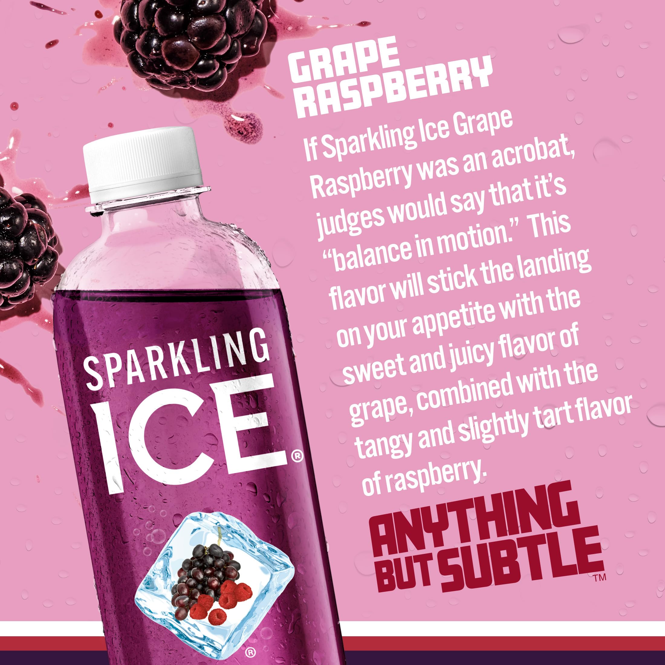 Sparkling Ice zero sugar bottle highlighting low calorie option