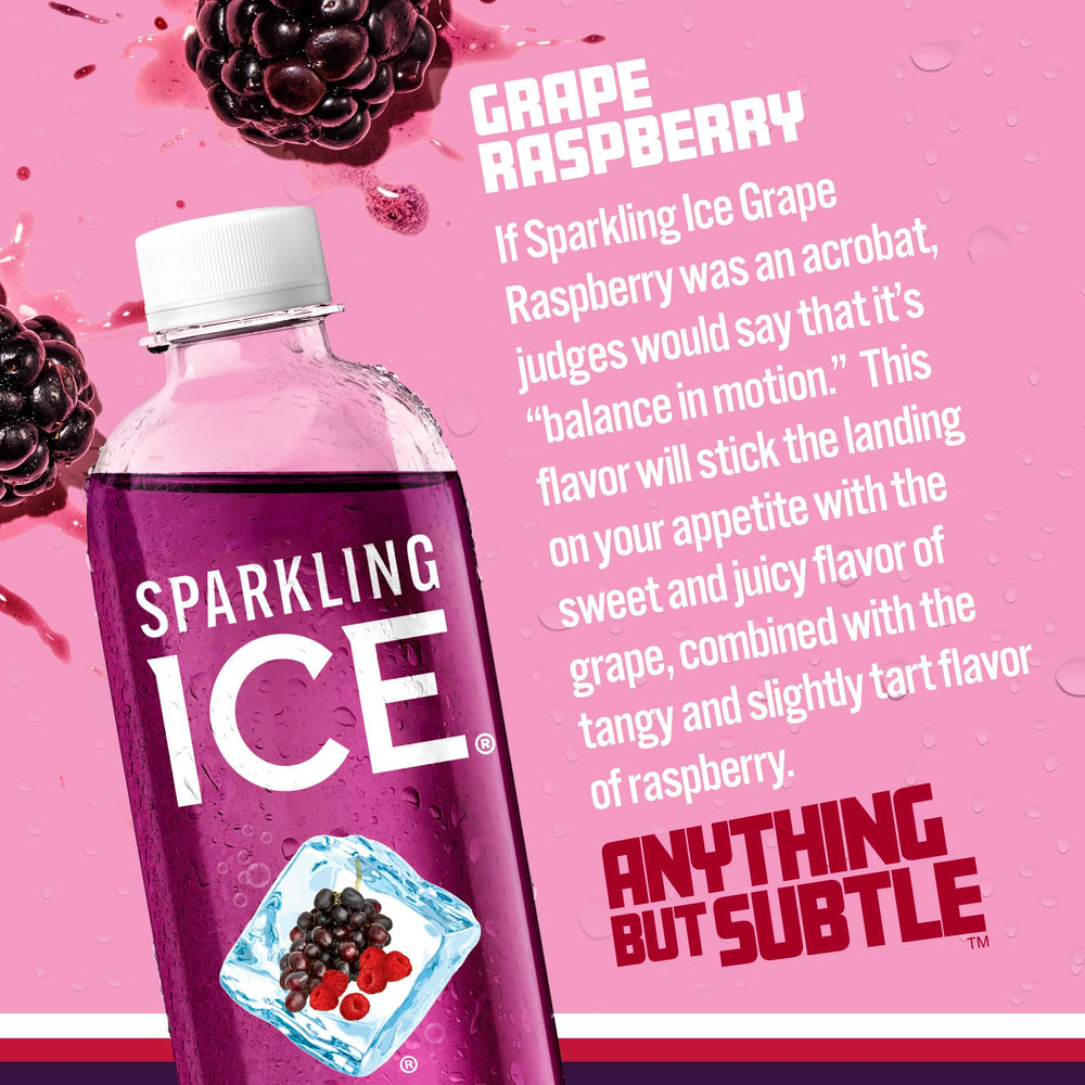 Sparkling Ice zero sugar bottle highlighting low calorie option