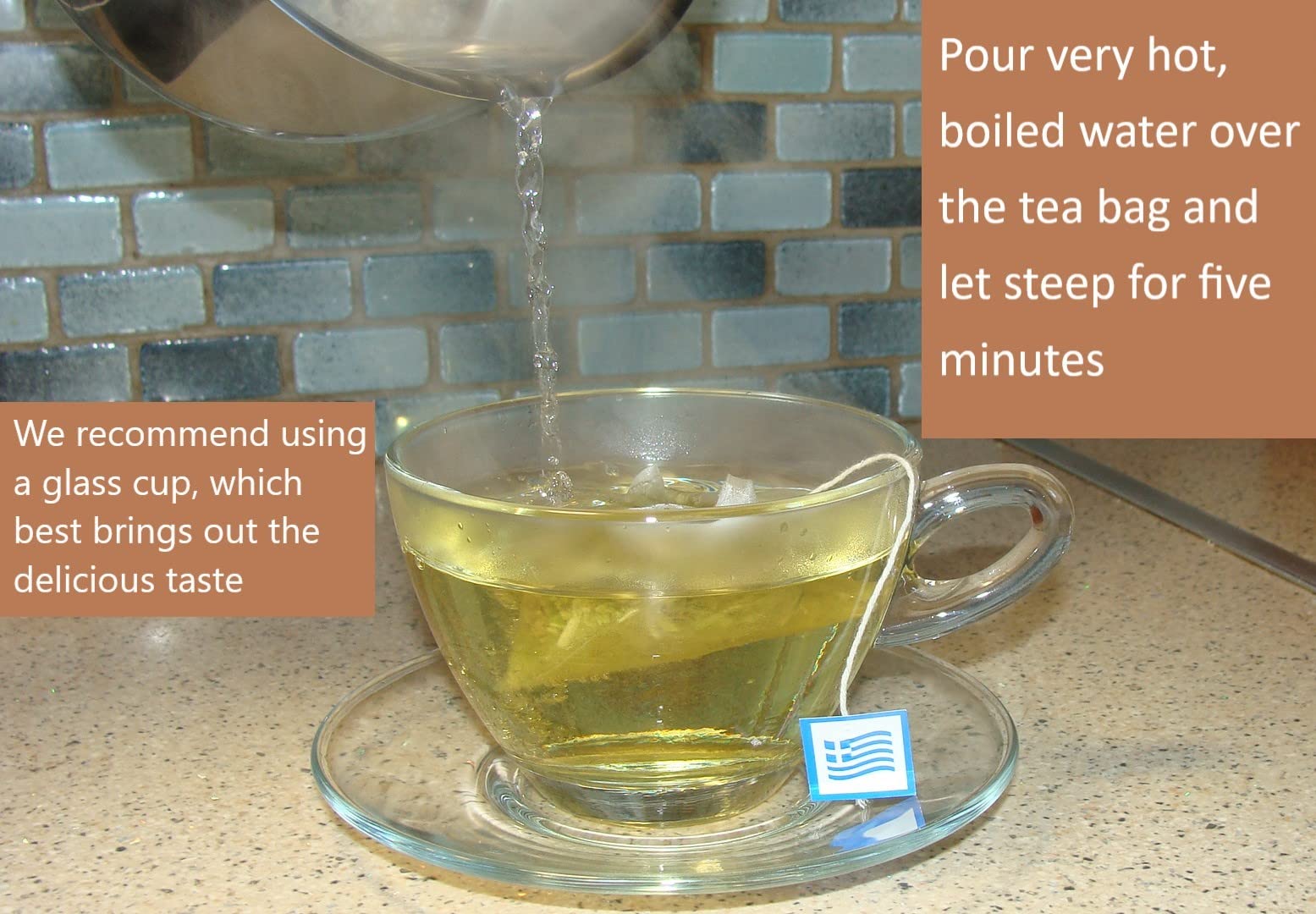 Spartanatura Pyramid tea bags ready for quick steeping.