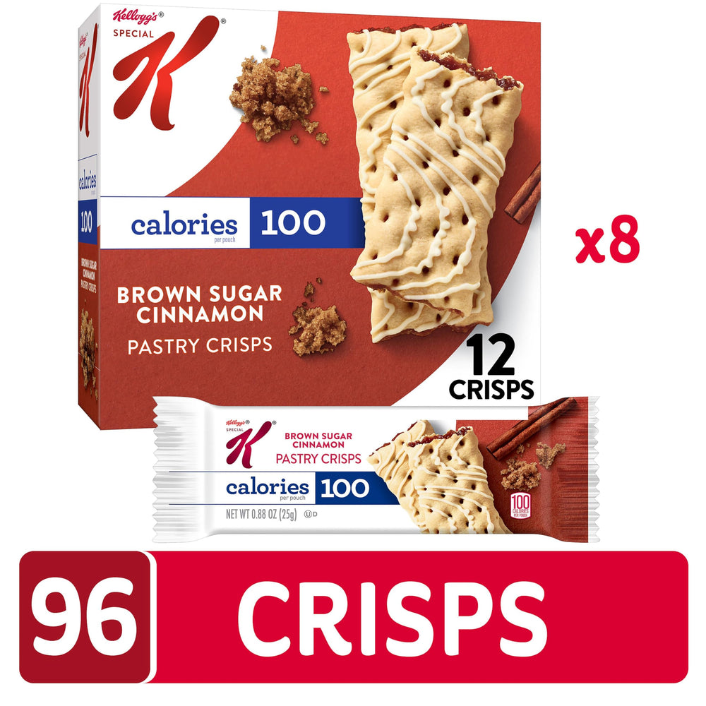 Special K Bar Pastry Crisps 100 calories badge in bag, a mindful portion.