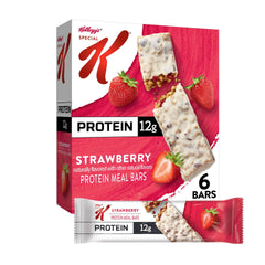 Special K Protein Bar Strawberry box seen in tidy kitchen, convenient for meals on the go