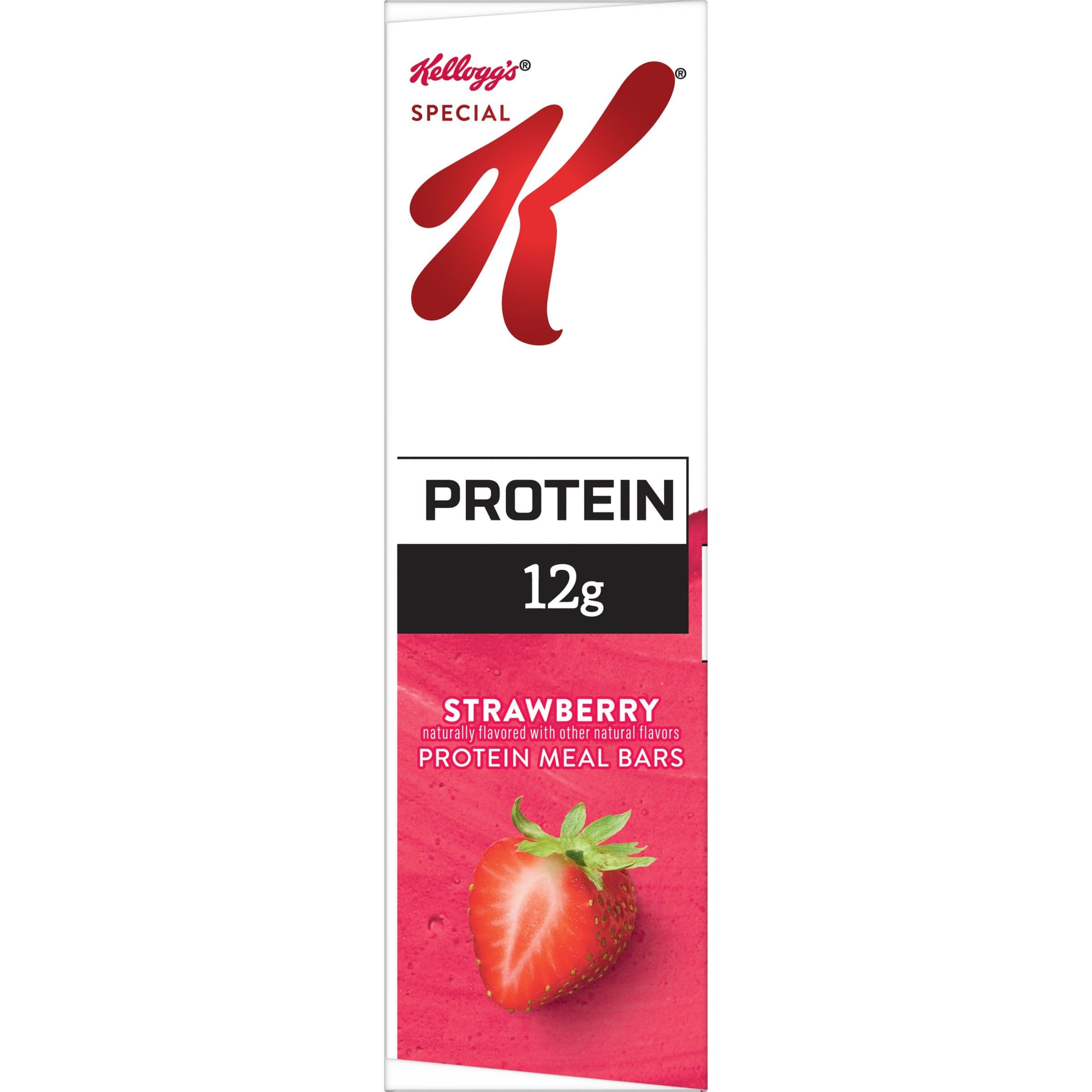 Wrapper closeup of Special K Strawberry Bar emphasizing freshness