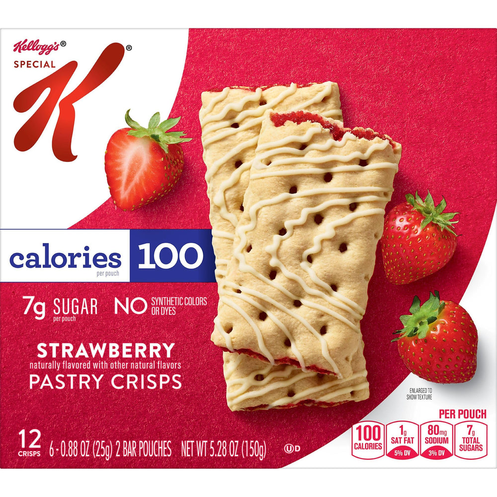 Special K Bar Pastry Crisps on a desk, a quick desk-break snack