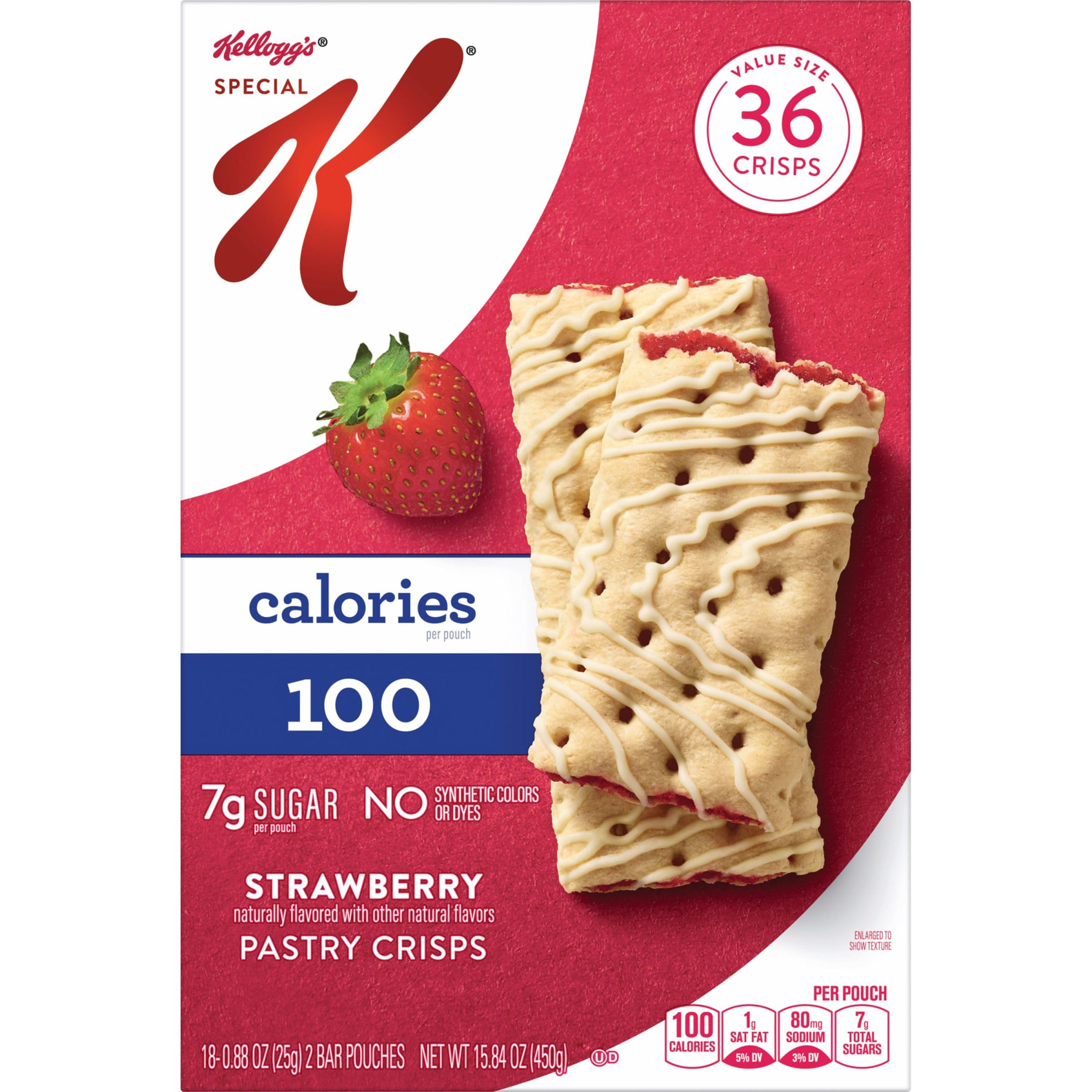Special K Pastry Crisps strawberry-filled center close-up