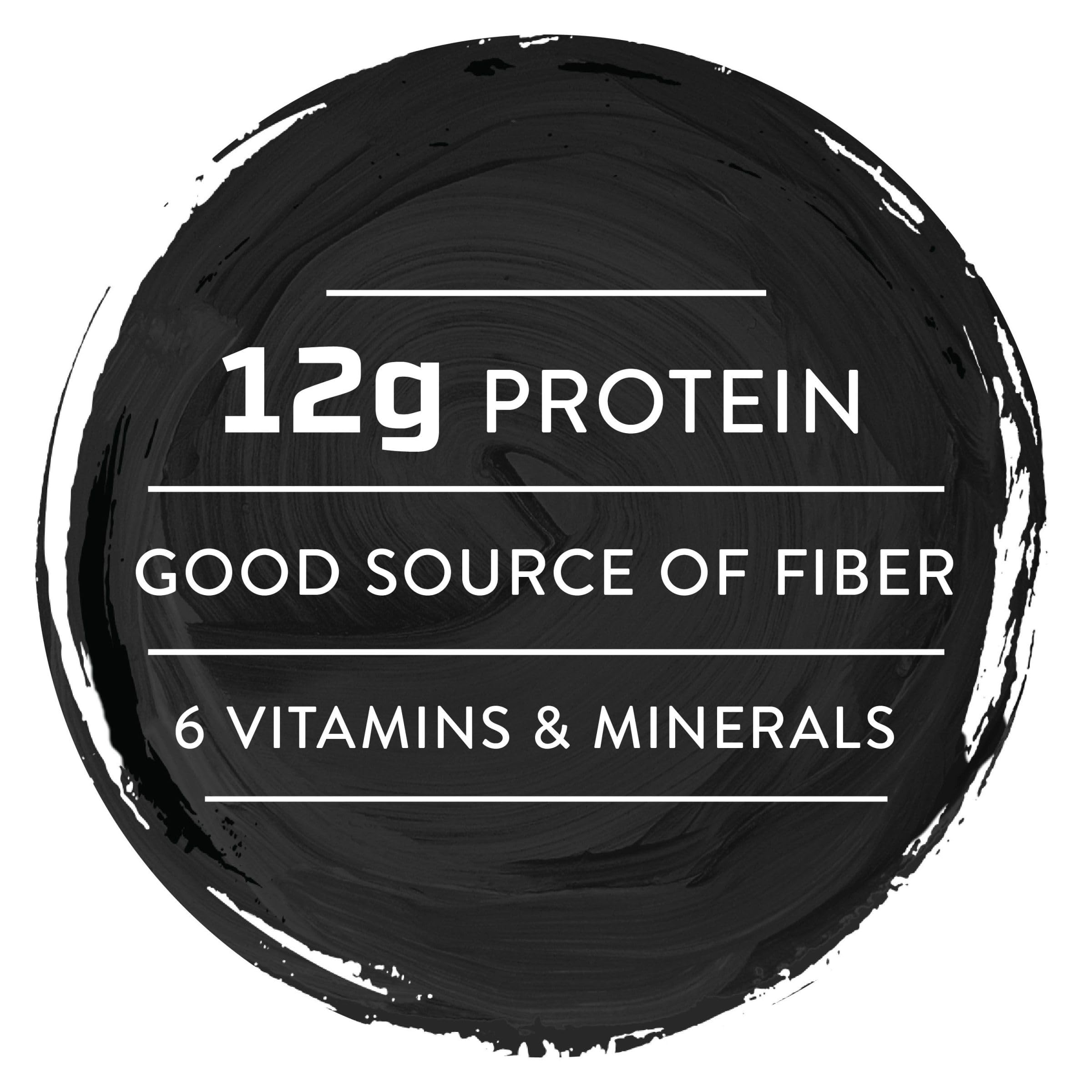 Nutrition facts label for Special K Protein Bars highlighting 12g protein and 7g fiber