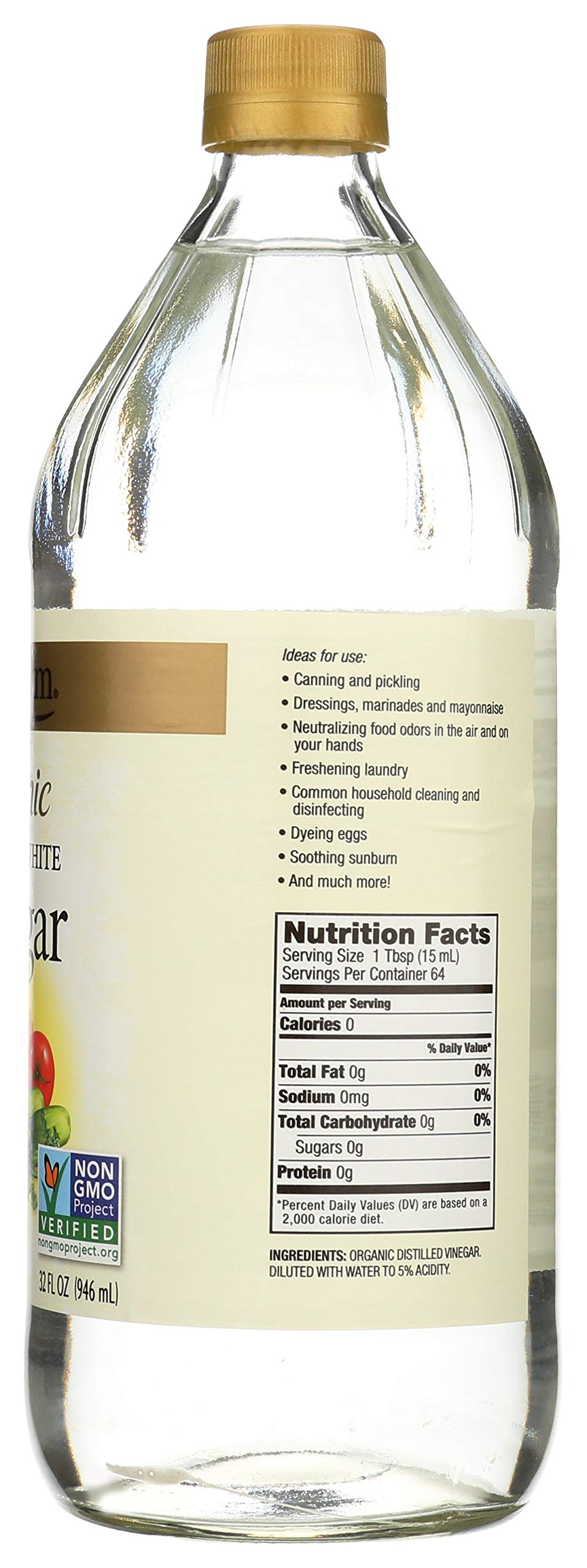 Vinegar used in marinades for meat and vegetables with Spectrum Naturals.