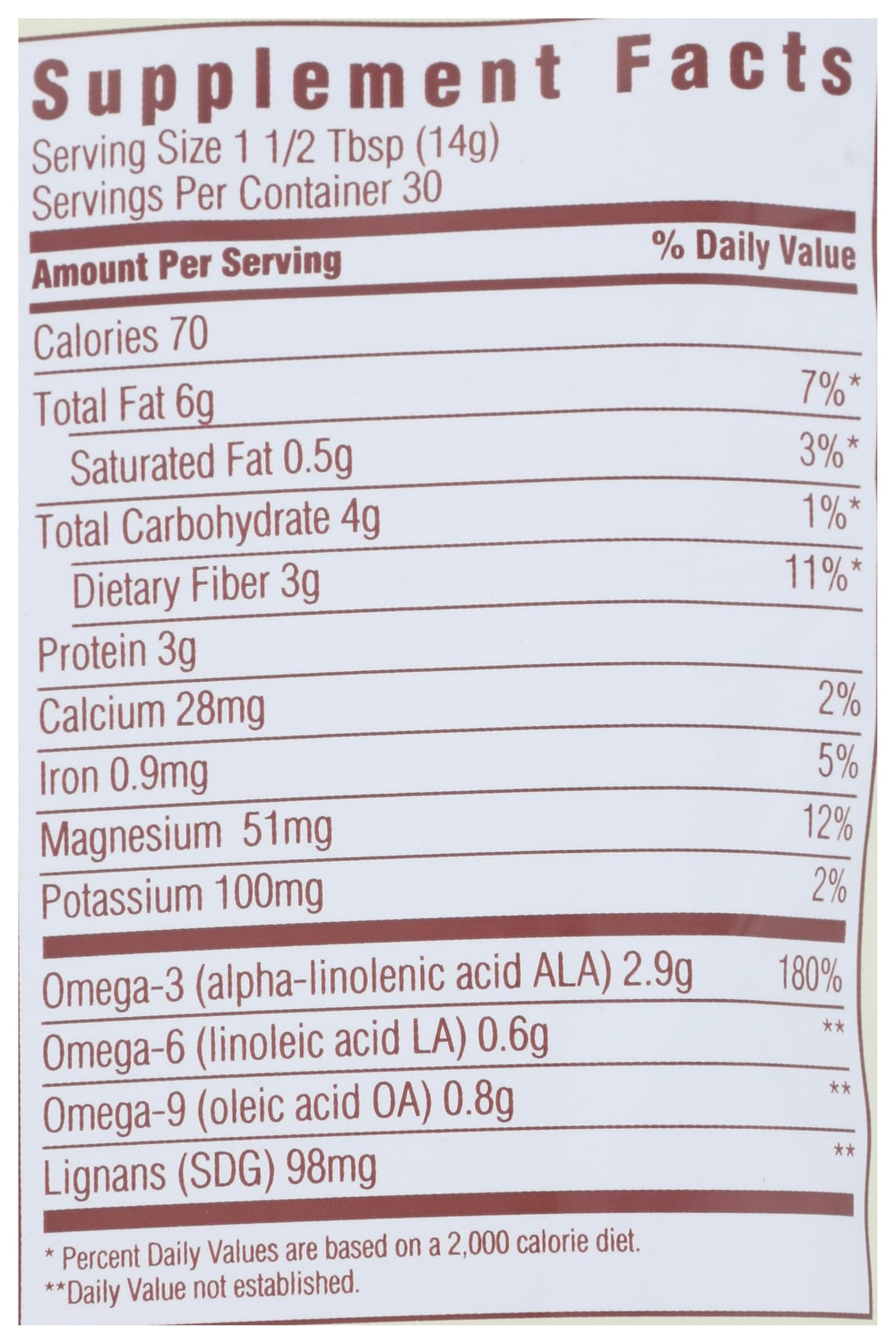 Spectrum Non-GMO Flaxseed label communicates trusted sourcing and purity.