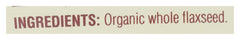 Spectrum Organic Flaxseed airtight packaging preserves freshness and flavor.