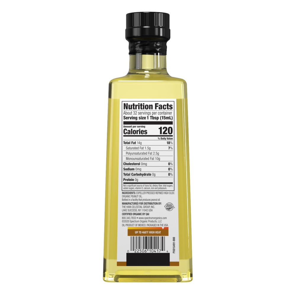 Spectrum peanut oil pour showing smooth flow for sautéing and stir-frying.