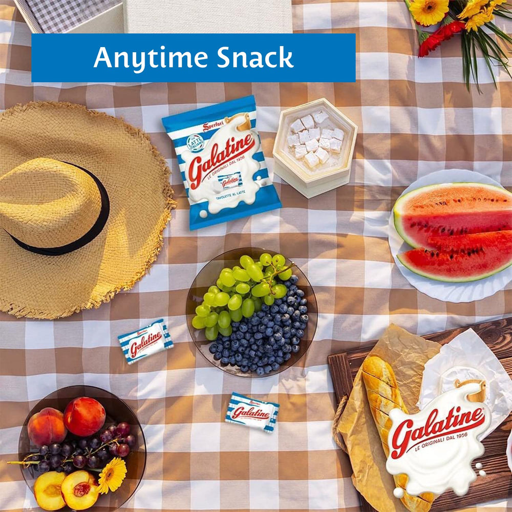 Sperlari Galatine with natural ingredients and no artificial colors in candy.
