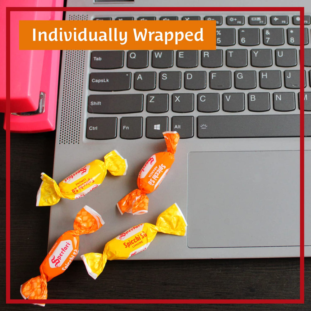 Sperlari Spicchi candies in a hand-held view for on-the-go snacking