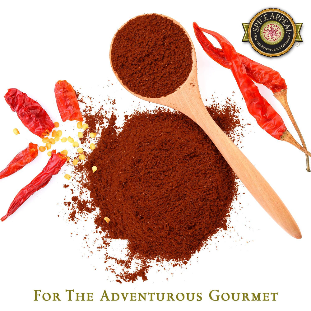 Spice Appeal Chipotle Chili Ground dish imagery: enhances tacos, chili, and marinades