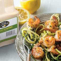Spice Classics garlic powder in pantry-friendly packaging for quick cooking.