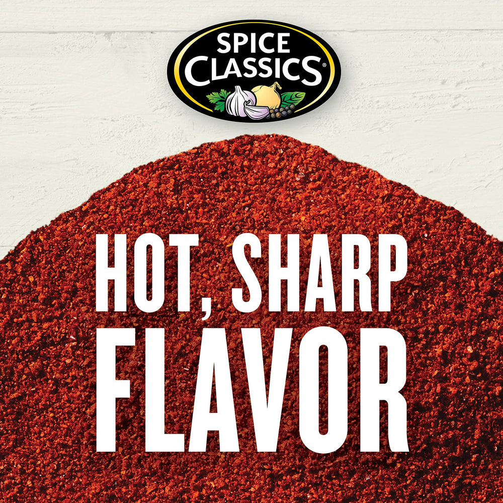 Spice Classics Ground Red Pepper in a dish, elevates soups and stews