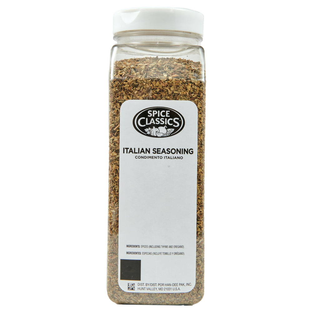 Spice Classics Italian Seasoning sprinkled over roasted vegetables
