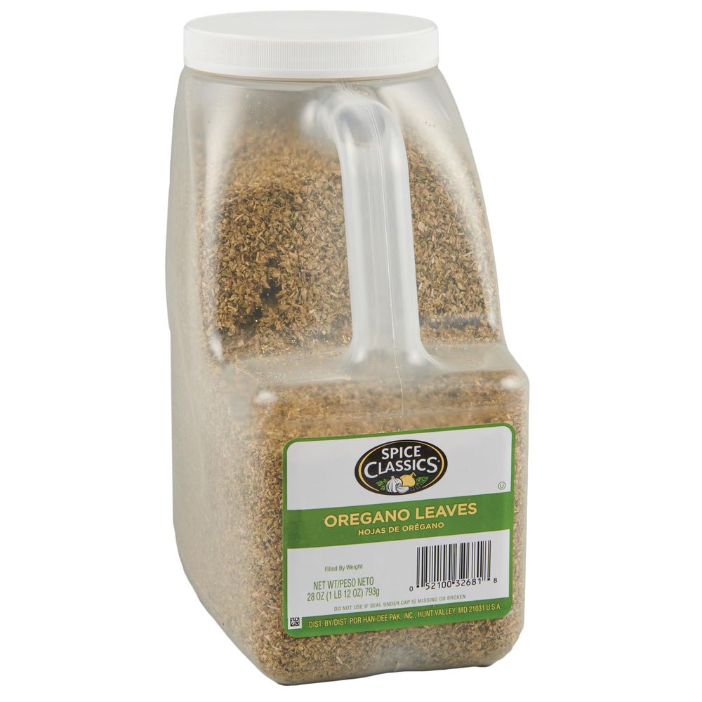 Spice Classics oregano leaves bulk container delivering robust flavor for busy kitchens