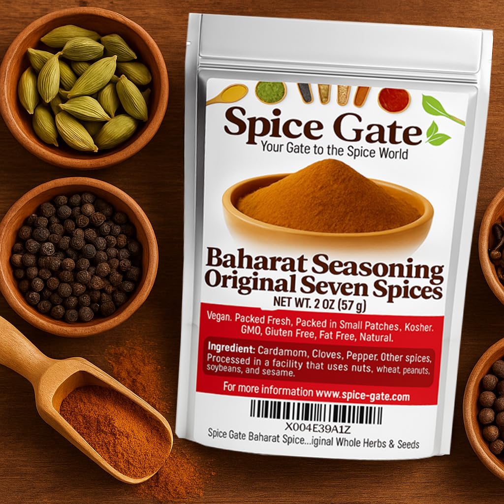 Spice Gate Baharat being sprinkled into pot adds depth of flavor