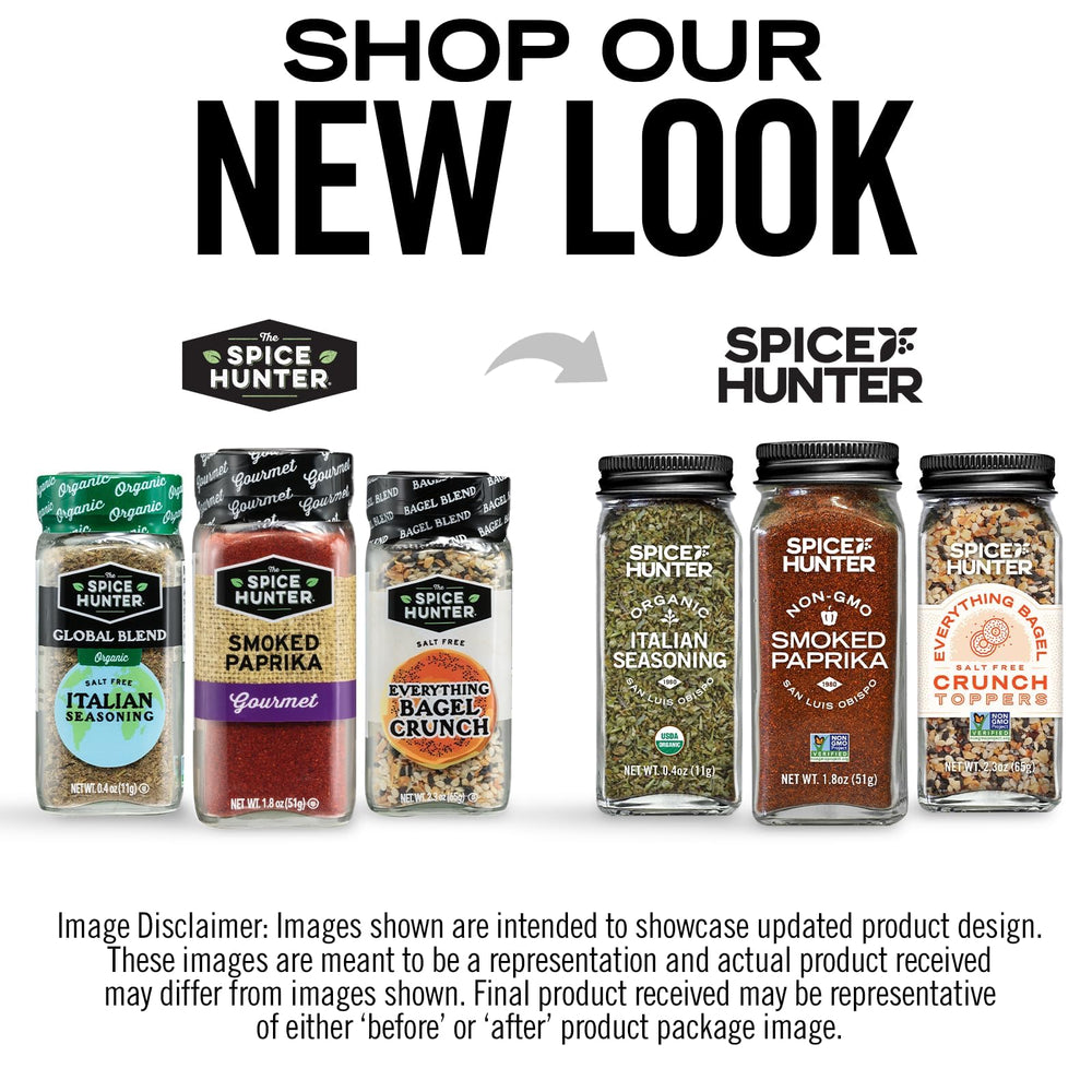 Spice Hunter Deliciously Dill Blend packaging demonstrates convenient shaker top for quick seasoning of poultry or seafood.