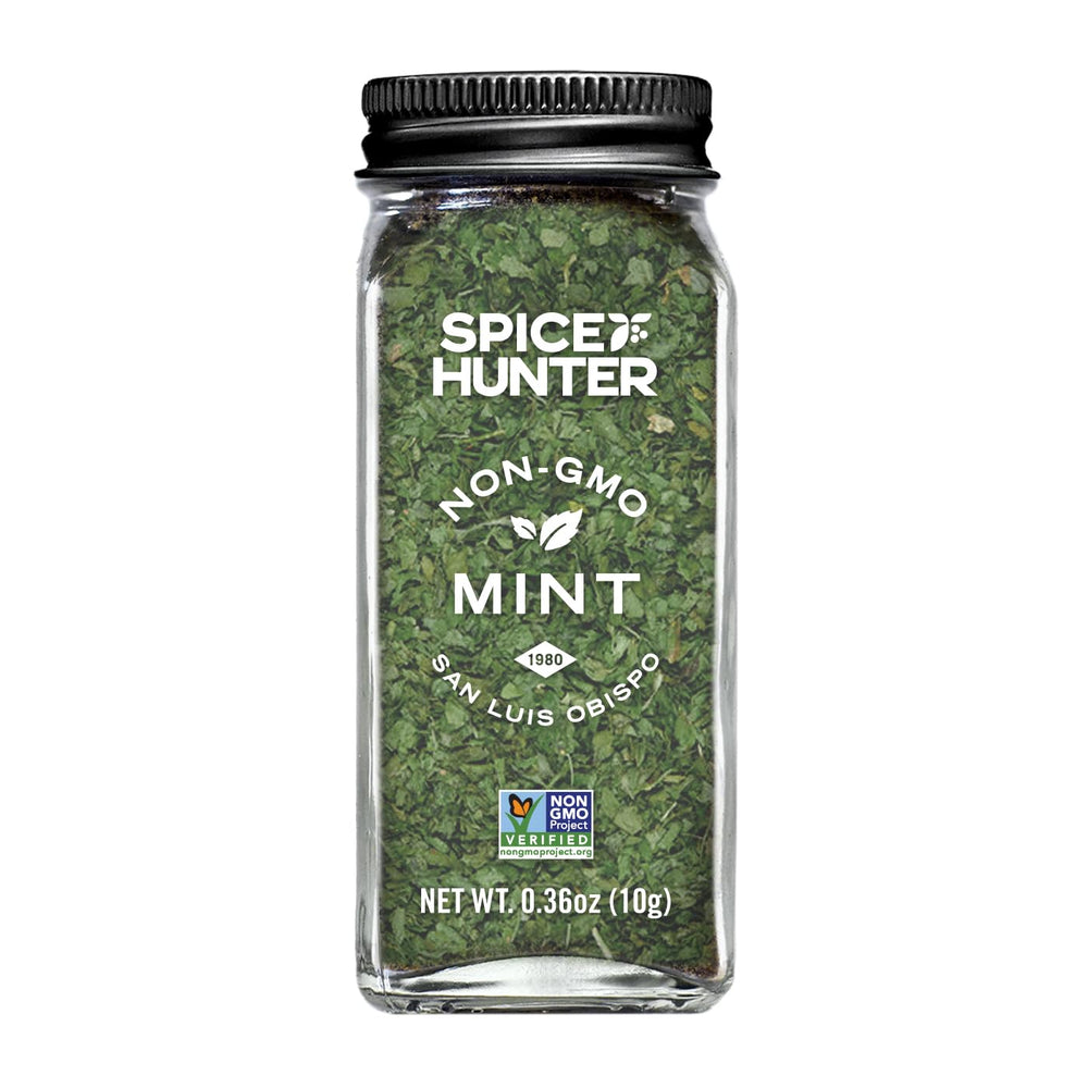 Spice Hunter Mint Leaves jar with fresh aroma for cooking and garnish.