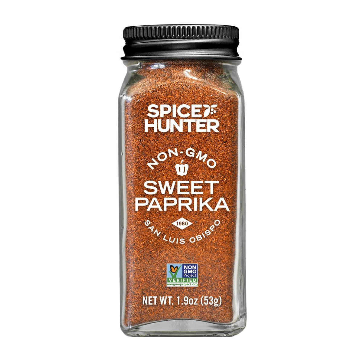 Spice Hunter Paprika Sweet Ground jar adds vibrant color and mild pepper flavor to meals