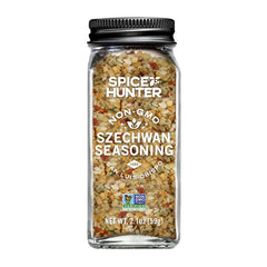 Spice Hunter Szechwan Seasoning Blend bottle elevates stir-fries with bold aroma.