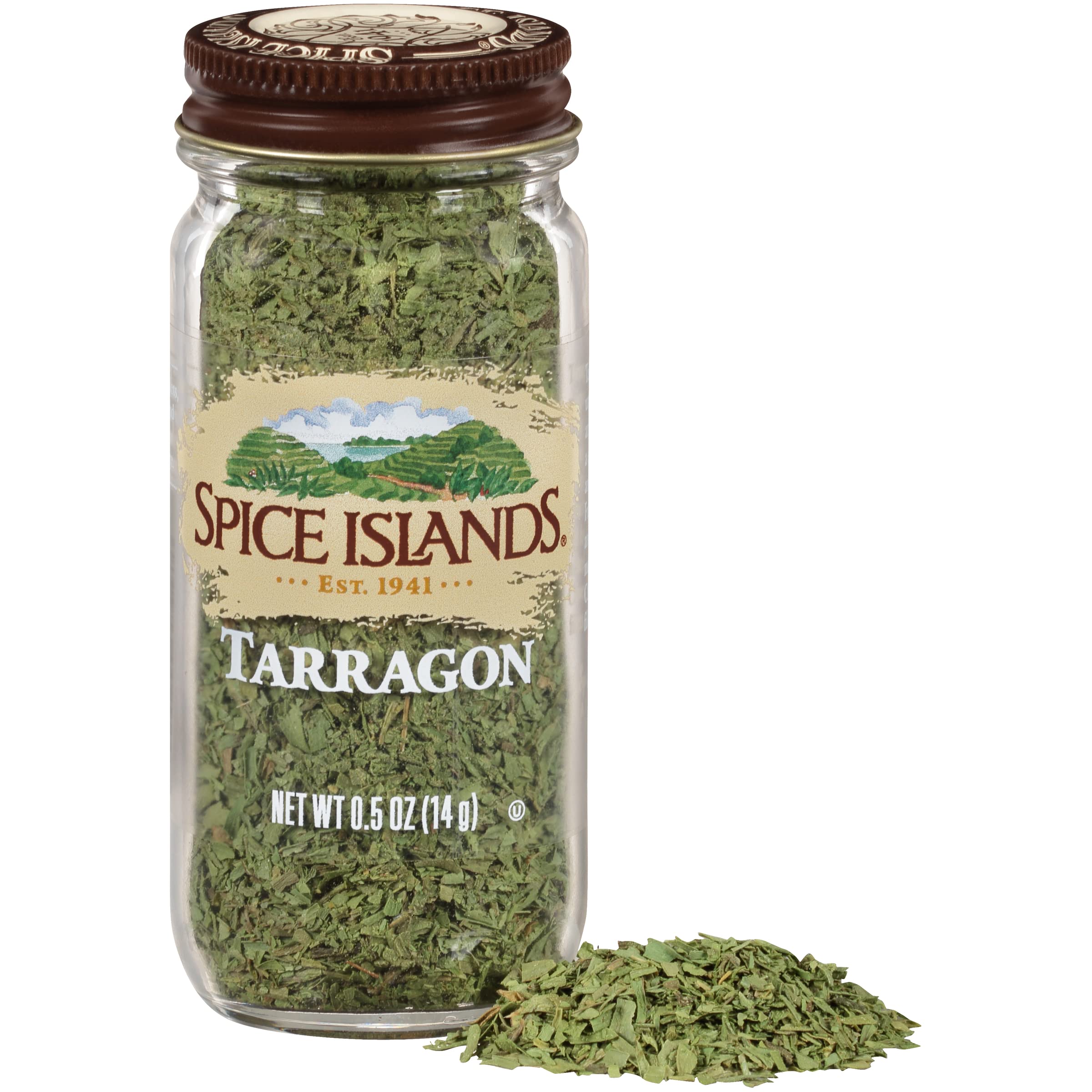 Spice Islands Tarragon fresh leaves, vibrant color for vinaigrettes and poultry.