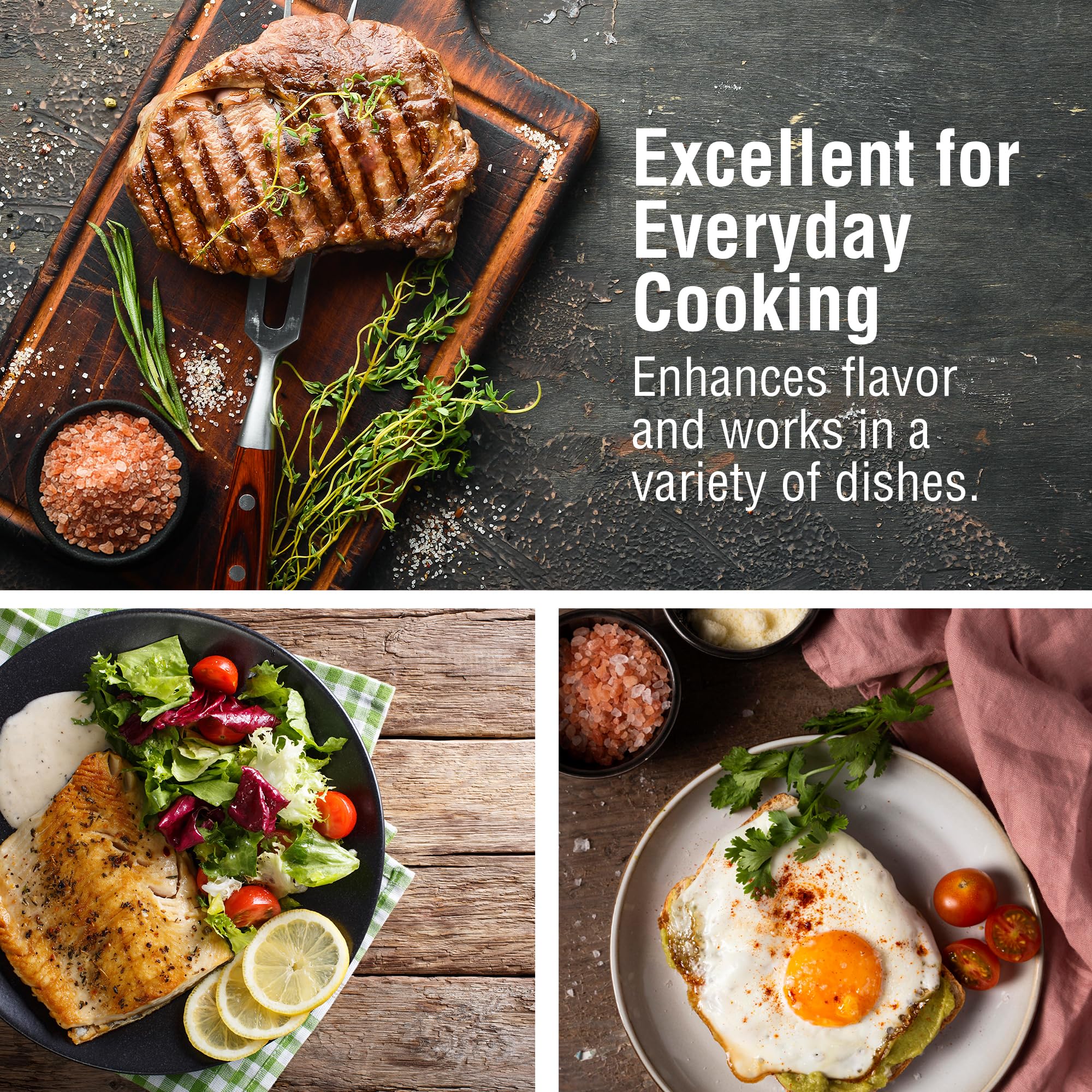 Grilled meat seasoned with The Spice Lab Pink Himalayan Salt