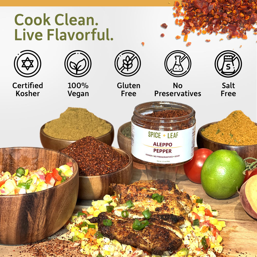 Farm-fresh sun-dried peppers on display highlight natural quality from SPICE + LEAF.