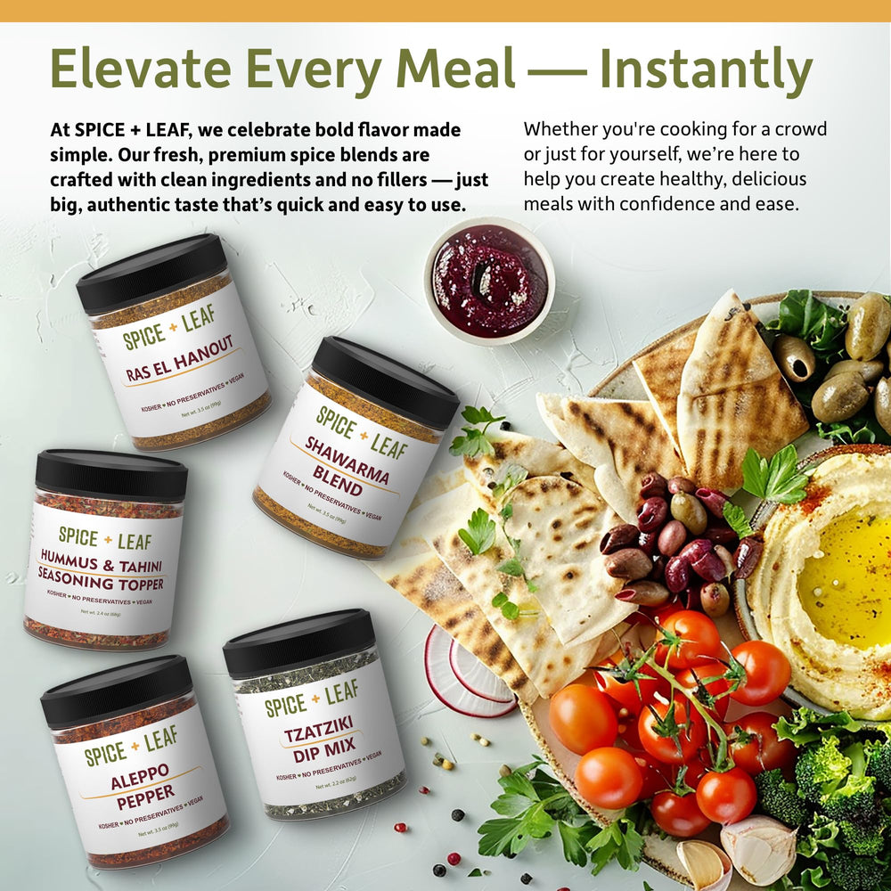 Hand-packed in the USA, SPICE + LEAF ensures fresh quality.