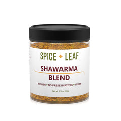 SPICE + LEAF Shawarma Spice Bottle with preservative-free seasoning for bold Middle Eastern flavor.